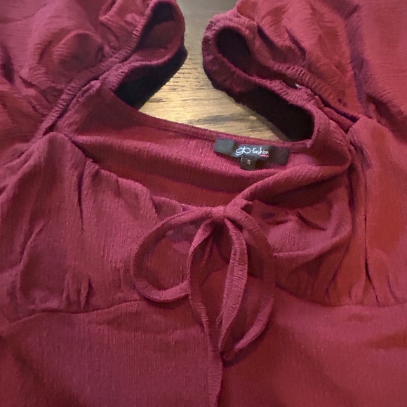 Red Long Sleeve Dress - Picture 4 of 5